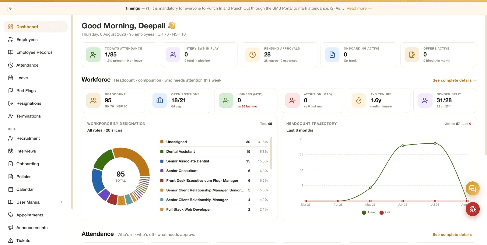 Human Resource Portal — product screenshot