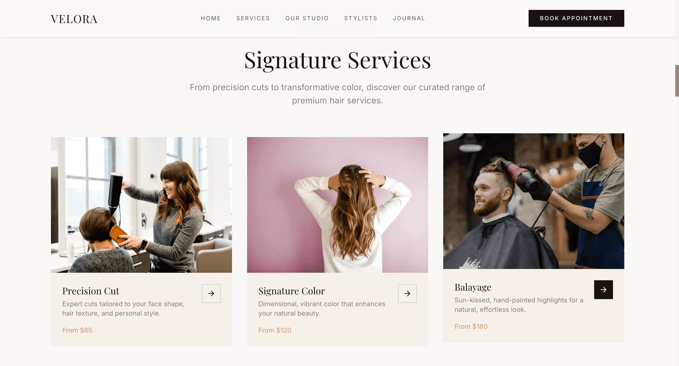 Velora Hair Studio screenshot 2